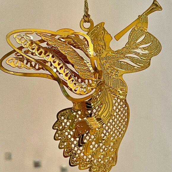 HERALDING ANGEL 7186.010 1998 Baldwin Brass Timeless Craftsmanship Ornament VTG - Picture 3 of 7